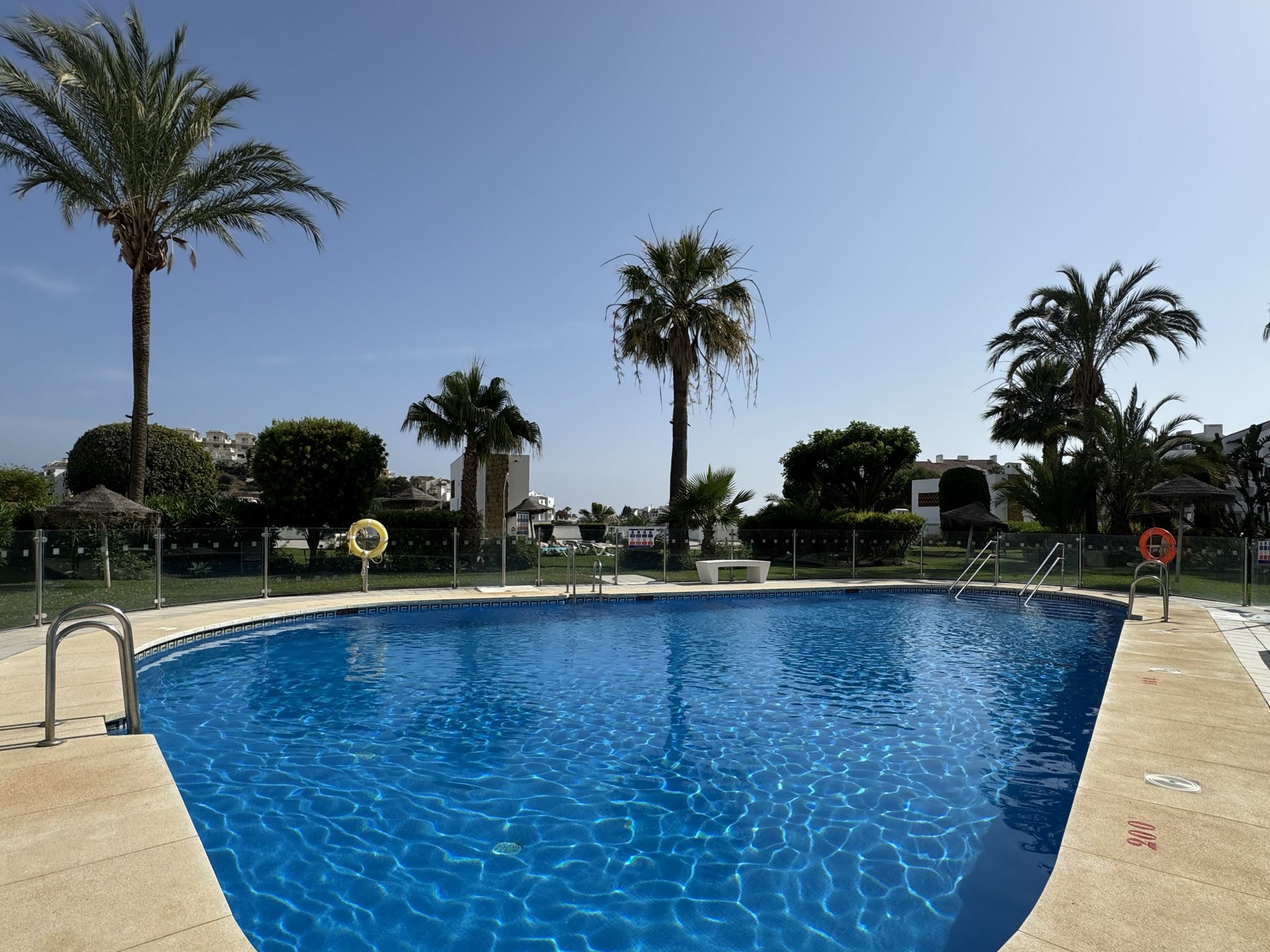 The pool in the sunshine